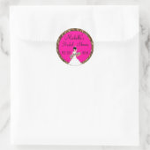 Fuscia Vrijgezellenfeest Stickers (Tas)