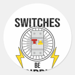 Fuse Electrician Electrician Ronde Sticker