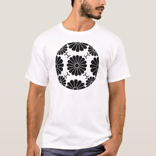 Fusen-stijl chrysanthemum bloesem t-shirt