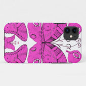 Fushia Butterflies Case-Mate iPhone Case (Achterkant (horizontaal))