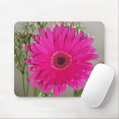 fushia daisy mousepad muismat (Met muis)