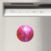 FUSHIA DISCO BALL DANCE PARTY MAGNEET (Insitu (Vaatwasser))