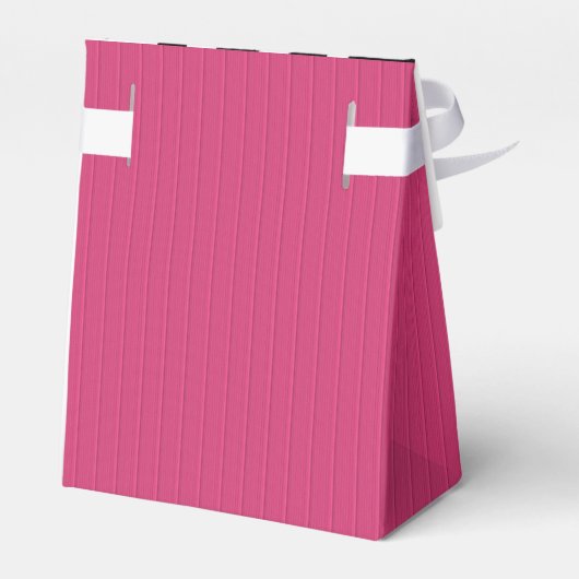 Fushia Striped Zebra and Lips Pattern Favor Box Bedankdoosjes (Achterkant)