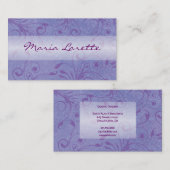 FUSHIA SWIRLS Graphic Designer Visitekaartje (Voorkant / Achterkant)