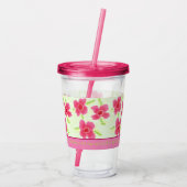 Fushia trouwgast Acryl Drinkbeker (Achterkant)