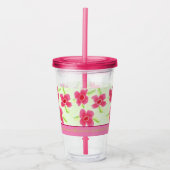 Fushia trouwgast Acryl Drinkbeker (Voorkant)