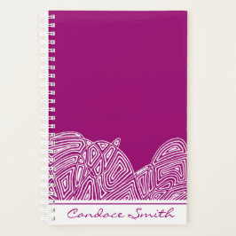 Fushia Waves Planner