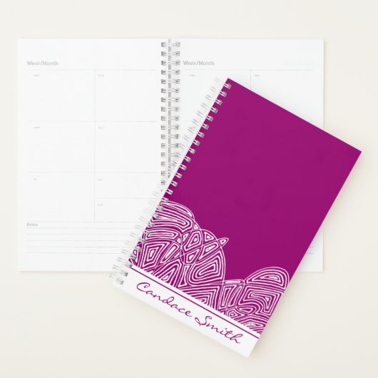 Fushia Waves Planner (Display)
