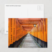 Fushimi Inari Shrine, Kyoto Japan Briefkaart (Voorkant / Achterkant)