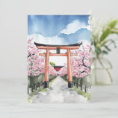 Fushimi Inari Shrine Kyoto Japan Briefkaart (Staand voorkant)