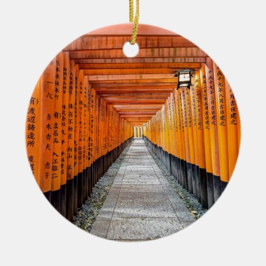 Fushimi Inari Shrine, Kyoto Japan Keramisch Ornament (Voorkant)