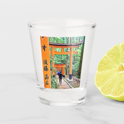 Fushimi Inari Shrine Shot Glas (Voorkant)