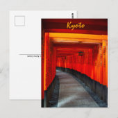 Fushimi Inari Shrine Torii Gates Briefkaart (Voorkant / Achterkant)