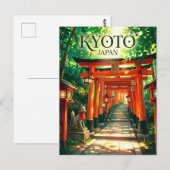 Fushimi Inari-taisha Japan Briefkaart (Voorkant / Achterkant)