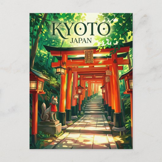 Fushimi Inari-taisha Japan Briefkaart (Voorkant)