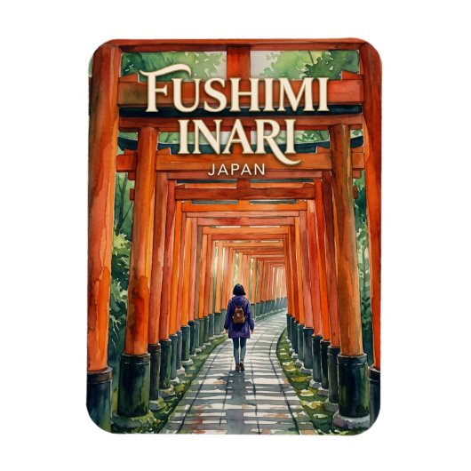Fushimi Inari-taisha Japan Magneet (Verticaal)