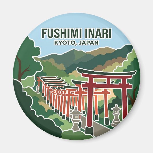 Fushimi Inari Taisha Japan Magneet (Voorkant)