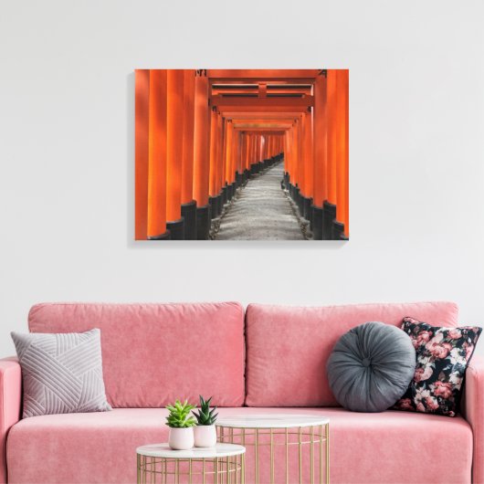 #FushimiInariTaishaShrine #Kyoto #Japan #canvas #p Canvas Afdruk (Insitu (Woonkamer))
