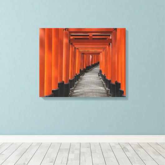 #FushimiInariTaishaShrine #Kyoto #Japan #canvas #p Canvas Afdruk (Insitu (Houten vloer))