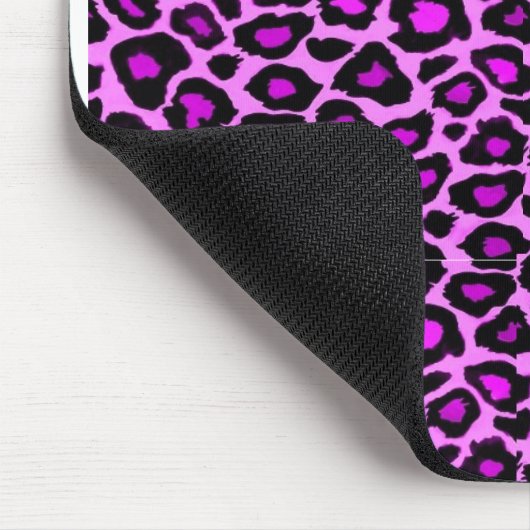 fushsia leopard print muispad muismat (Hoek)