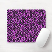 fushsia leopard print muispad muismat (Met muis)
