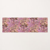 Fushsia moderne kunst yoga mat (Achterkant (horizontaal))