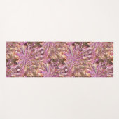 Fushsia moderne kunst yoga mat (Voorkant (horizontaal))