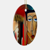 Fusie-abstracte kunst keramisch ornament (Rechts)