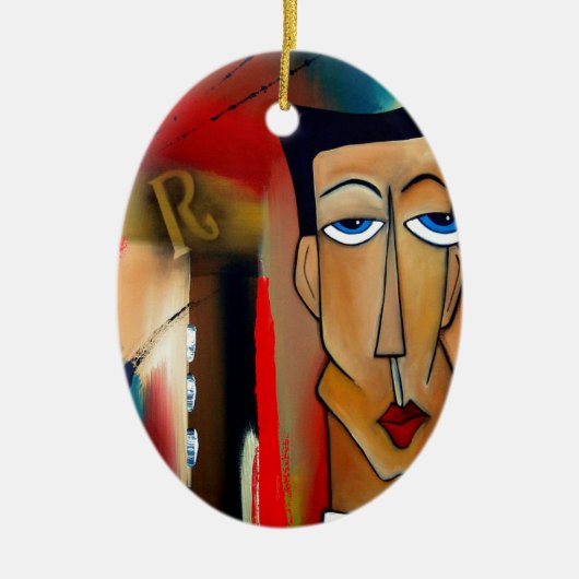 Fusie-abstracte kunst keramisch ornament (Voorkant)