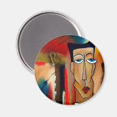 Fusie-abstracte kunst magneet (Voorkant / Achterkant)