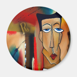 Fusie-abstracte kunst magneet