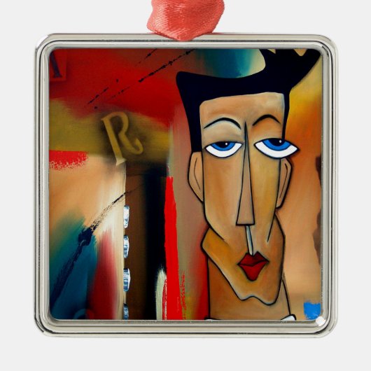 Fusie-abstracte kunst metalen ornament (Voorkant)