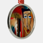 Fusie-abstracte kunst metalen ornament (Rechts)