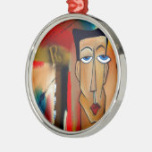 Fusie-abstracte kunst metalen ornament (Links)