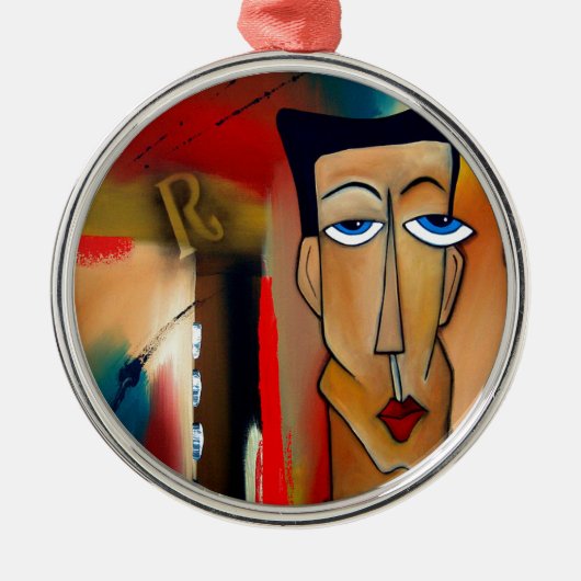Fusie-abstracte kunst metalen ornament (Voorkant)