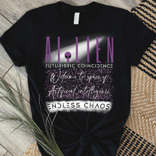 Fusie van buitenaardse en kunstmatige intelligenti t-shirt