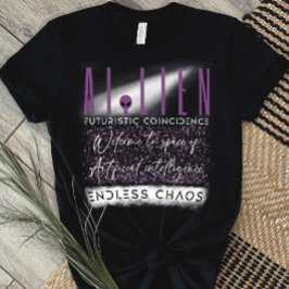 Fusie van buitenaardse en kunstmatige intelligenti t-shirt