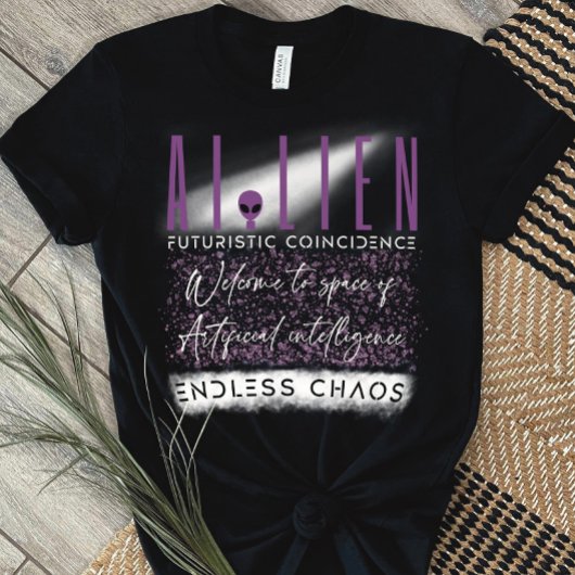 Fusie van buitenaardse en kunstmatige intelligenti t-shirt