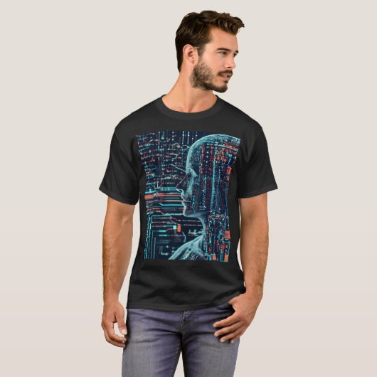 Fusie van Kunst en Machine Learning T-shirt (Voorkant volledig)