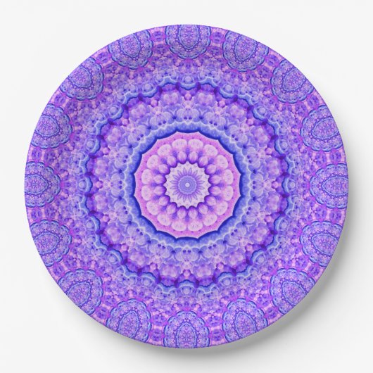 Fusie van Light Mandala Papieren Bordje (Voorkant)