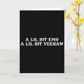 Fusie Van Twee Stijlen, Cowboy, Ranch, Emo, Yeehaw Kaart (Gele Bloem)