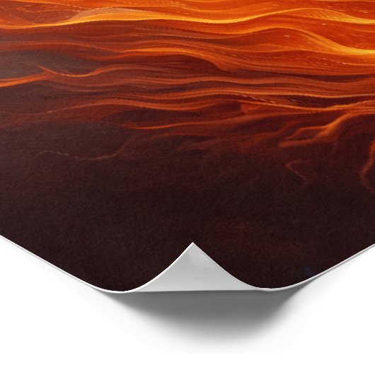 Fusie van vuur en ijs poster (Hoek)