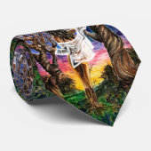 Fusie - Waterverf schilderkunst Stropdas (Opgerold)