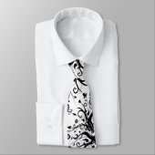 Fusie - zwart-wit stropdas (Gebonden)