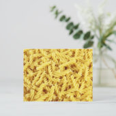 Fusilli pasta briefkaart (Staand voorkant)