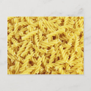 Fusilli pasta briefkaart