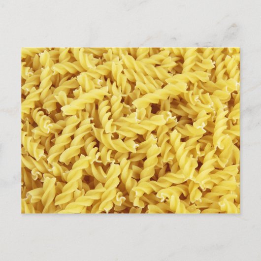 Fusilli pasta briefkaart (Voorkant)