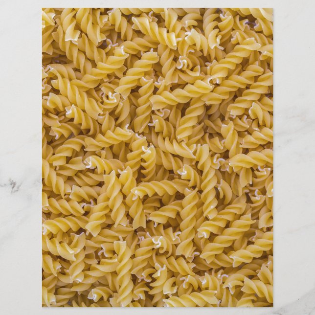 Fusilli pasta macro als achtergrondstructuur (Voorkant)
