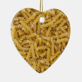 Fusilli pasta macro als achtergrondstructuur keramisch ornament (Rechts)