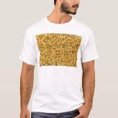 Fusilli pasta macro als achtergrondstructuur t-shirt (Voorkant)